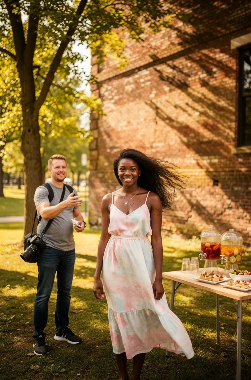 Zespół ekspertów podczas sesji zdjęciowej, oferujący pełne wsparcie w budowaniu spójnego wizerunku osobistego.